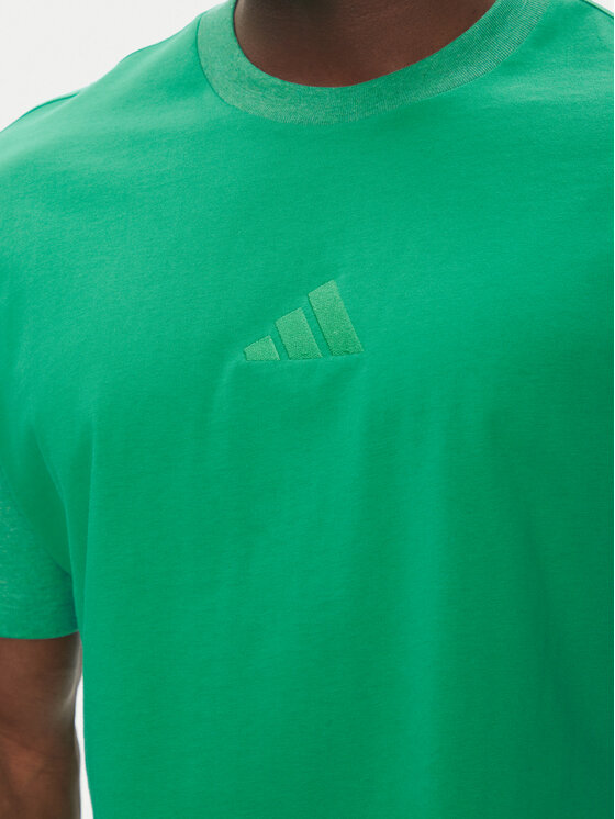 adidas adidas T-Shirt ALL SZN Colorblock JJ3676 Zielony Loose Fit