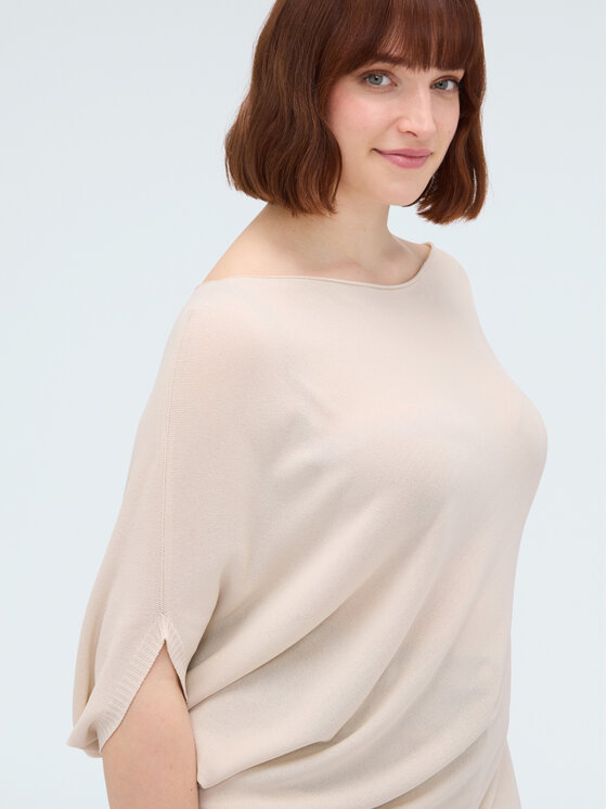 Fiorella Rubino Fiorella Rubino Maglione M247E002269N011 Crema Flared Fit