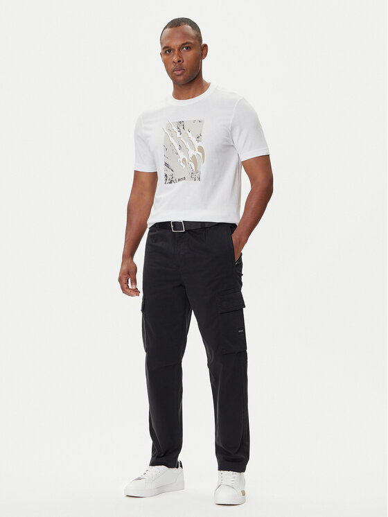 BOSS BOSS T-shirt Te_Animali 50546362 Bijela Regular Fit