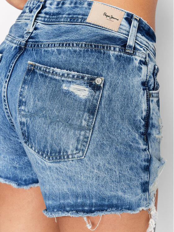 Pepe Jeans Pepe Jeans Szorty jeansowe Trasher PL801004 Niebieski Regular Fit