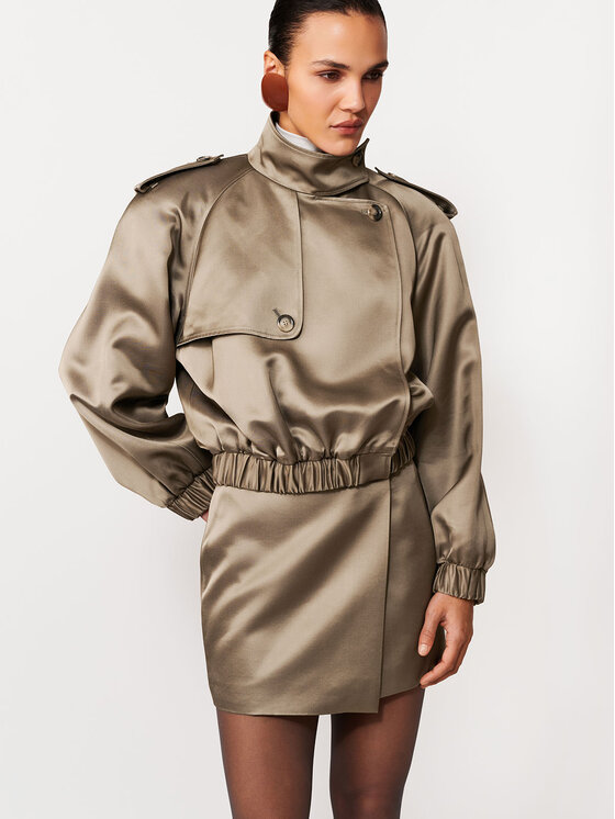 La Mania La Mania Mini sukně BUOY Khaki Basic Fit