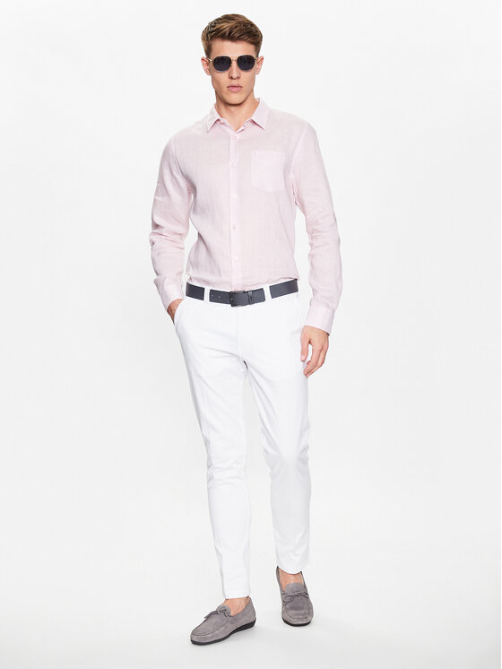 Guess Guess Camicia Island M2YH44 WERX0 Rosa Slim Fit
