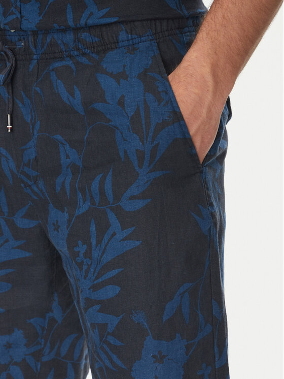 Tommy Hilfiger Tommy Hilfiger Bavlnené šortky Harlem MW0MW38847 Tmavomodrá Regular Fit