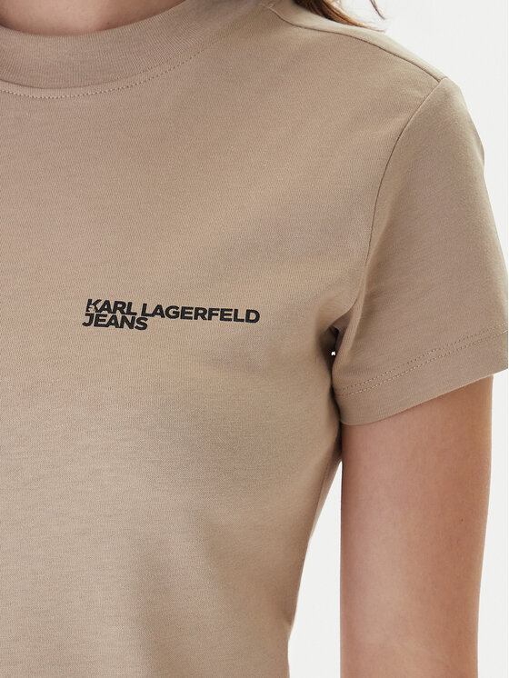 Karl Lagerfeld Jeans Karl Lagerfeld Jeans Tričko A1W17004 Zelená Slim Fit