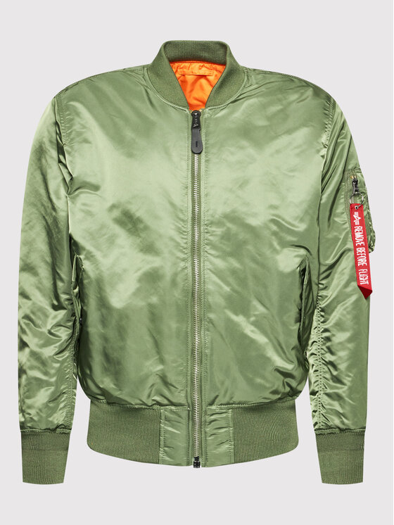 Alpha Industries Alpha Industries Яке бомбър Ma-1 100101 Зелен Regular Fit
