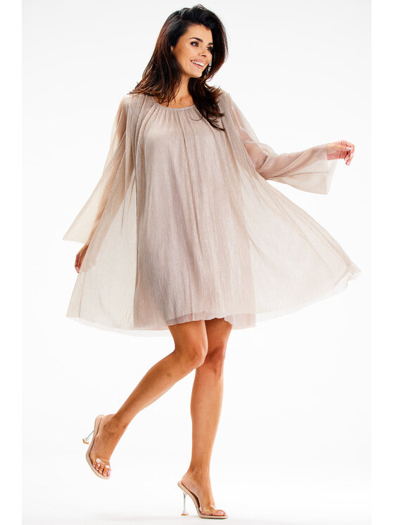 Awama Awama Abito da sera A628 Beige Basic Fit