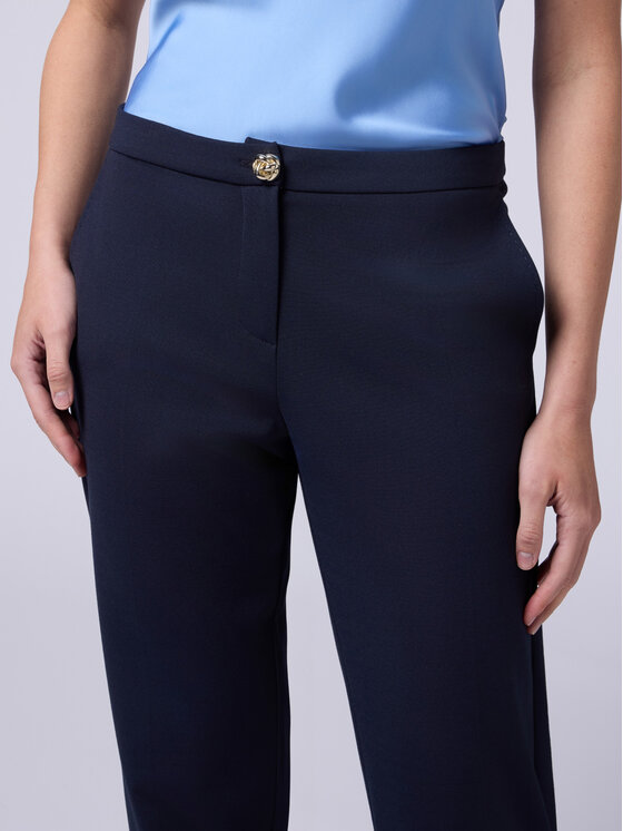 Oltre Oltre Pantaloni di tessuto P293R108416N034 Blu Regular Fit