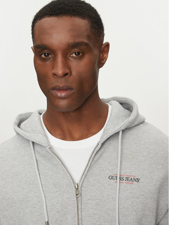 Guess Jeans Guess Jeans Mikina M5RQ45 KCPR1 Šedá Regular Fit
