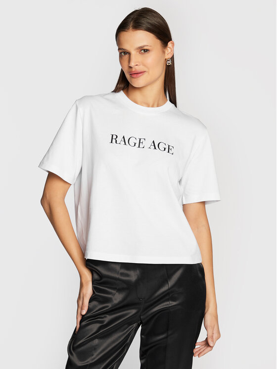 Rage Age Majica Olivia Bela Relaxed Fit