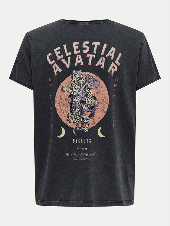 ONLY ONLY T-Shirt Lucy 15336965 Šedá Regular Fit