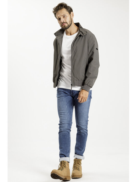 Cross Jeans Cross Jeans Kurtka przejściowa 40256-263 Szary Regular Fit