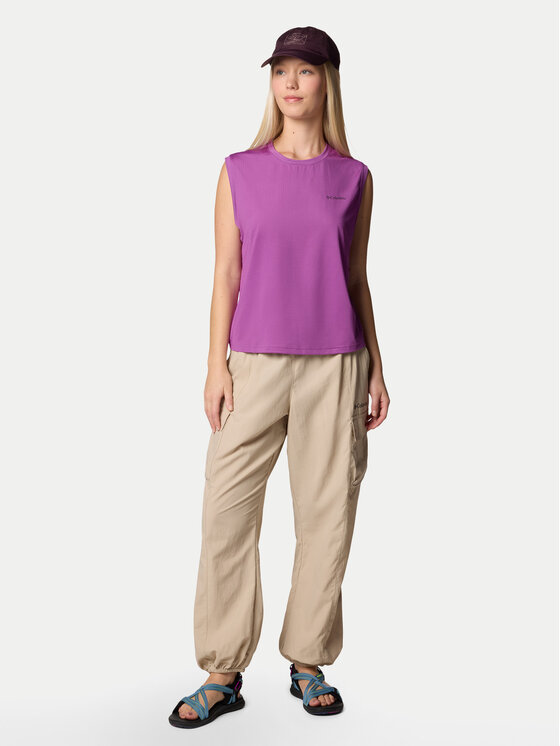 Columbia Columbia Outdoorové nohavice Sandier™ Parachute Pant 2119061 Béžová Relaxed Fit