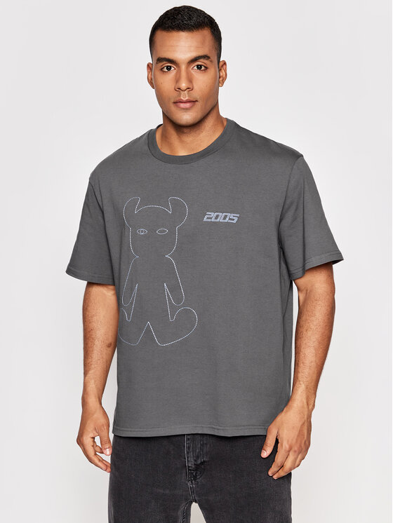 2005 2005 Tricou Unisex Horned Gri Relaxed Fit