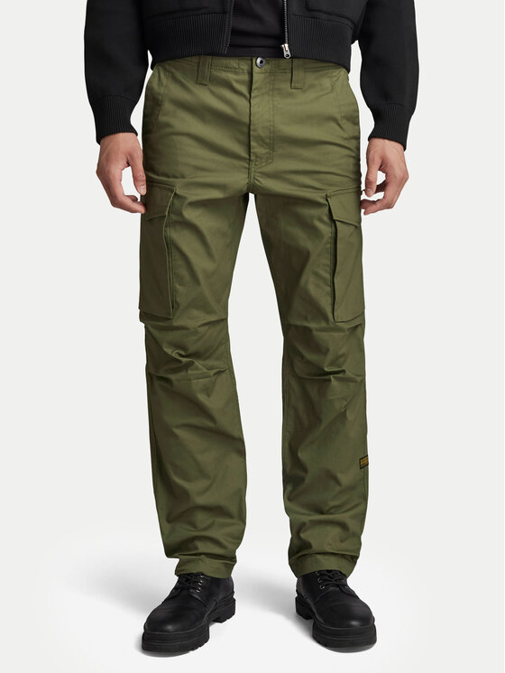 G-Star Raw Pantaloni din material Core D24309-D387 Verde Tapered Fit
