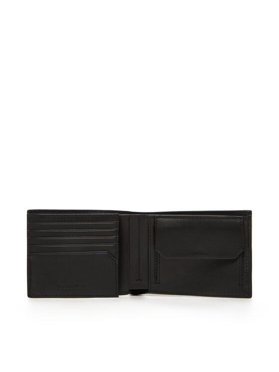 Calvin Klein Calvin Klein Herren Geldbörse Ck Must Mono Comp Trifold W Coin LV04D1040G Schwarz