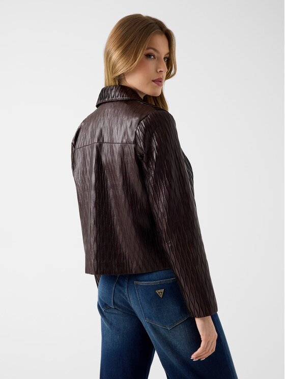 Guess Guess Bunda pro přechodné období 183776 Hnědá Classic Fit