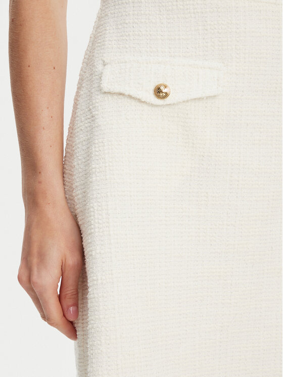 Guess Guess Трикотажна сукня W5YK18 KCXO2 Écru Regular Fit