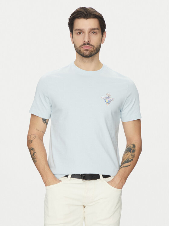 Guess Jeans Guess Jeans Póló M5GI55 K8FQ4 Kék Regular Fit