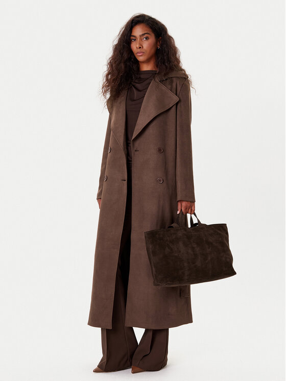 Bardot Bardot Trench Kira Vegan Suede 57053JB4 Smeđa Regular Fit