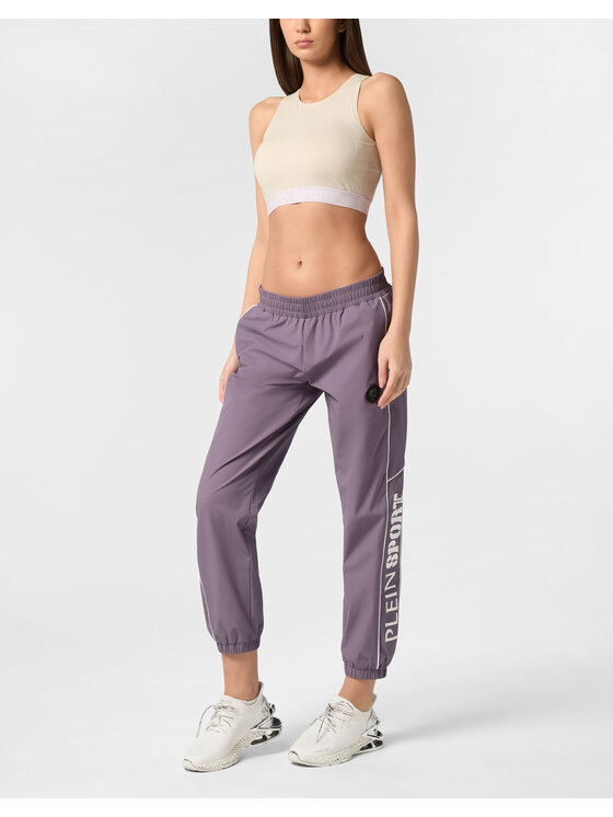 Plein Sport Plein Sport Joggers kalhoty 23437 Fialová Regular Fit