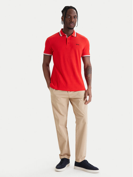 BOSS BOSS Polo Paddy 50469055 Czerwony Regular Fit