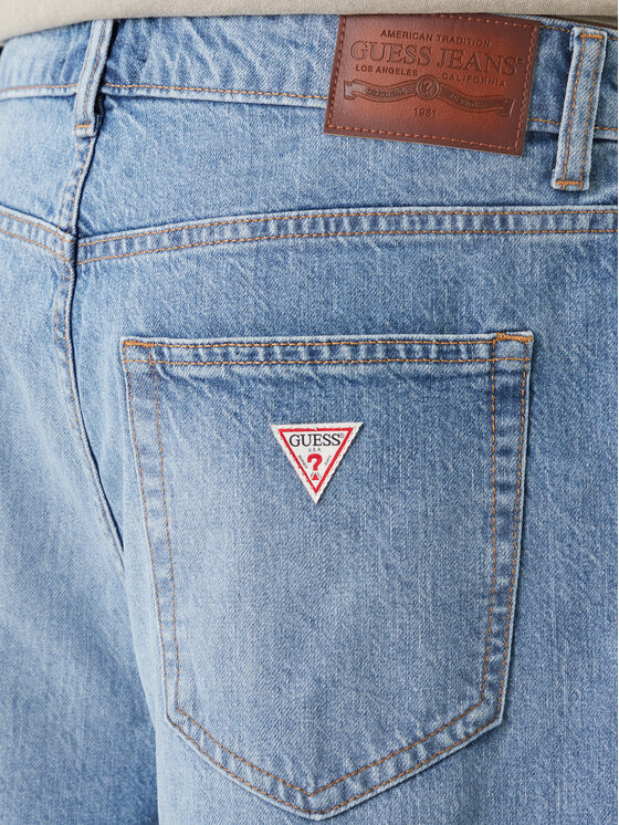 Guess Jeans Guess Jeans Džínsové šortky M6GD39 D5M5V Modrá Relaxed Fit