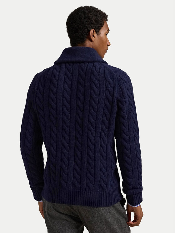 Polo Ralph Lauren Polo Ralph Lauren Kardigan 710956609001 Granatowy Regular Fit
