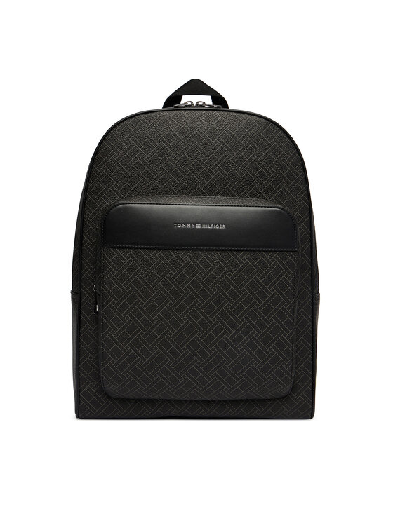 Tommy Hilfiger Tommy Hilfiger Rucsac Th Flag Monogram Backpack AM0AM14137 Negru