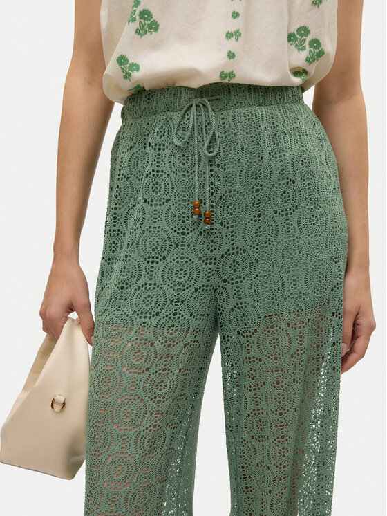 Vero Moda Vero Moda Hlače Maya 10325044 Zelena Wide Leg