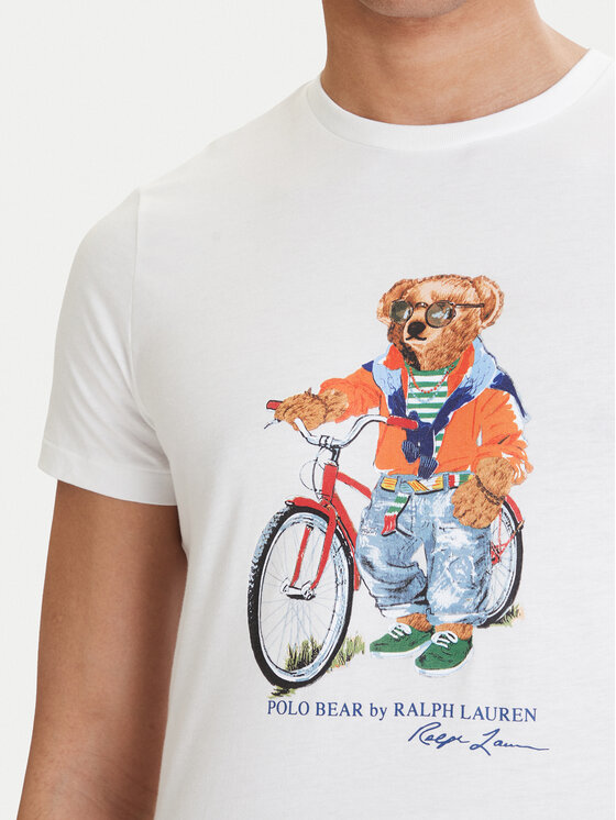 Polo Ralph Lauren Polo Ralph Lauren Marškinėliai 710B16612002 Balta Regular Fit
