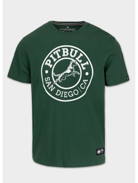 PITBULL PITBULL T-Shirt SAN DIEGO CA Zielony Regular Fit