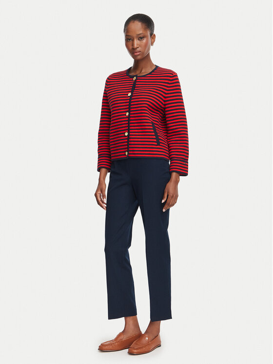 Tommy Hilfiger Tommy Hilfiger Pantaloni din material WW0WW51745 Bleumarin Slim Fit