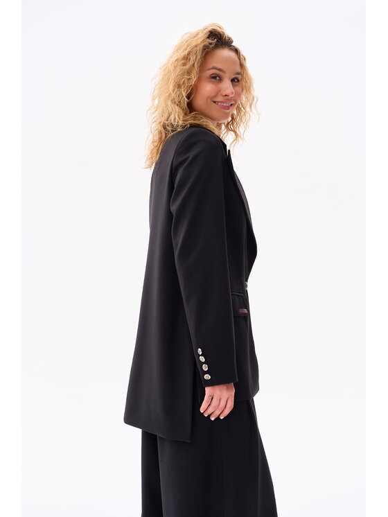 blue shadow blue shadow Marynarka Vida Czarny Regular Fit