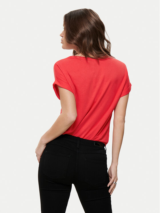 ONLY ONLY Majica Moster 15106662 Rdeča Regular Fit