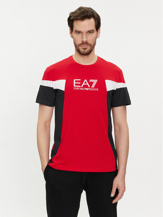 T-Shirt EA7 Emporio Armani, Velikost:M, Barva: Červená, 3DPT10 PJ02Z 1461