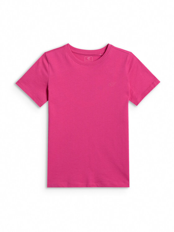 4F 4F T-Shirt BASIC+ Růžová Regular Fit
