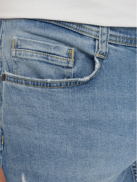 Mustang Mustang Džinsai Oregon 1015125 Mėlyna Slim Fit