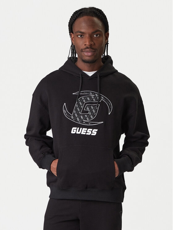 Guess Guess Mikina Z6RQ05 K9YI1 Čierna Regular Fit