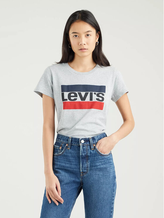 Levi's® T-krekls The Perfect Tee 173691687 Pelēks Regular Fit