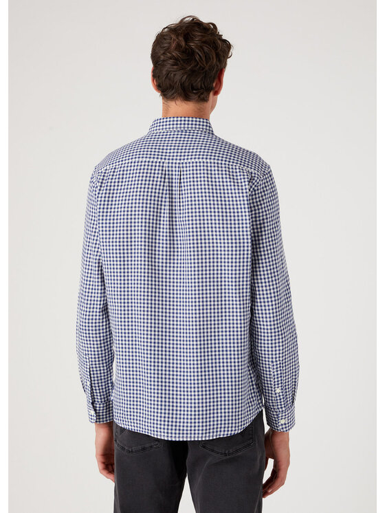 Wrangler Wrangler Camicia 1 POCKET SHIRT Blu Regular Fit