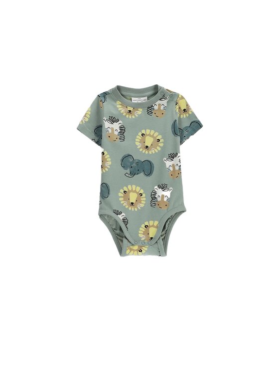 Coccodrillo Coccodrillo Body dziecięce WC6112205IBN-011 Zielony Regular Fit