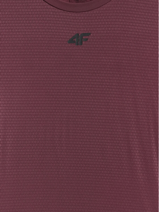 4F 4F Koszulka techniczna VICTORY PACK Bordowy Regular Fit