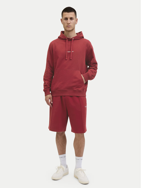 Jack&Jones Jack&Jones Majica dugih rukava Norrebro 12282861 Crvena Relaxed Fit