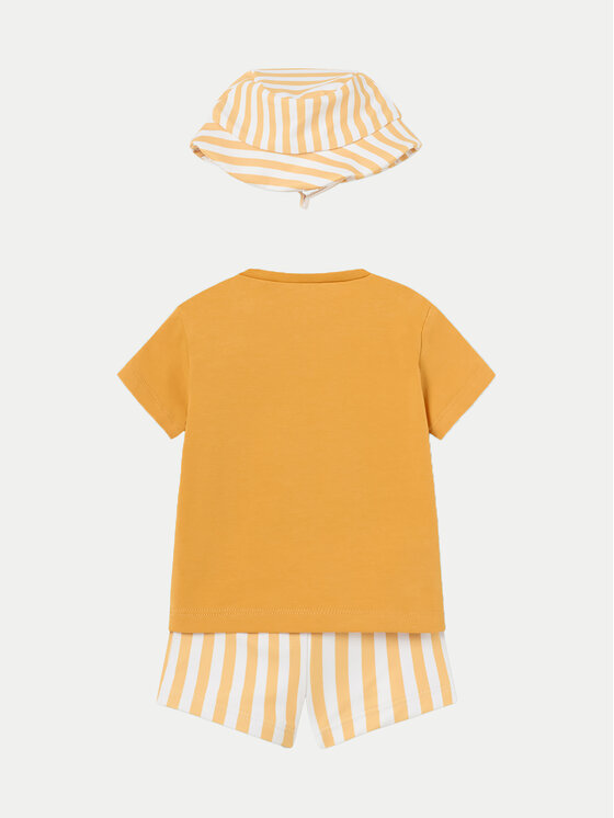 Mayoral Mayoral T-särgi ja ujumispükste komplekt 1620 Kollane Regular Fit