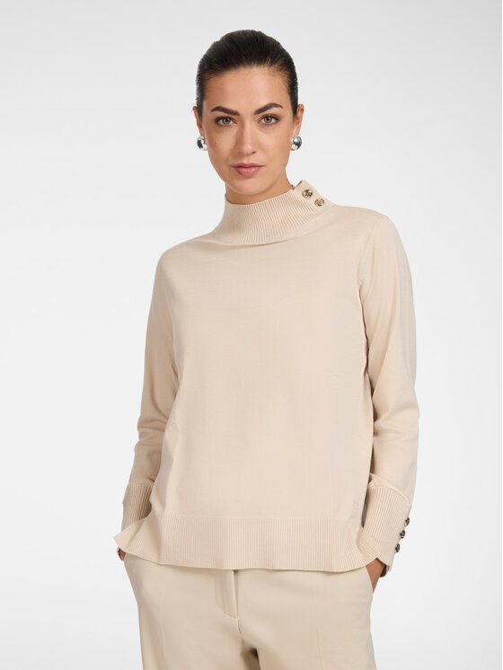Elena Mirò Elena Mirò Maglione M039Z000800N002 Crema Regular Fit