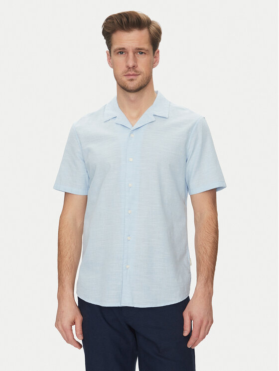 Blend Blend Camicia 20717676 Celeste Regular Fit