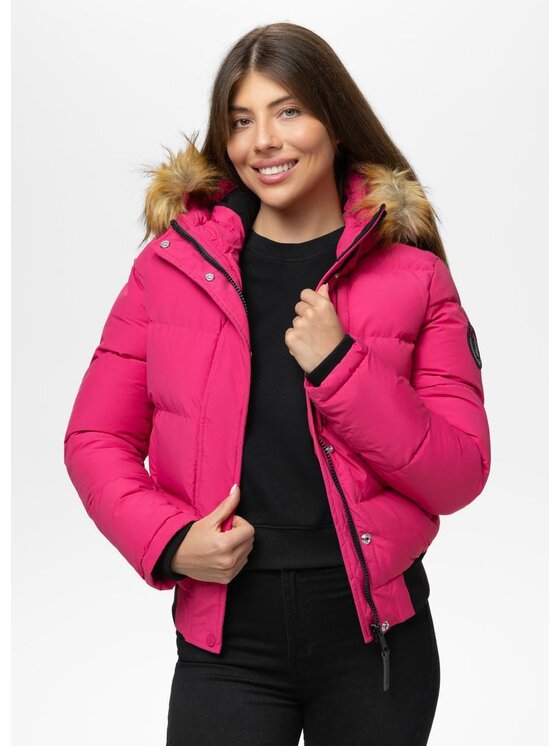 PITBULL PITBULL Kurtka przejściowa Azalea Różowy Regular Fit