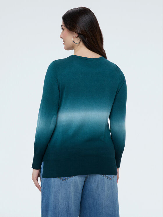 Fiorella Rubino Fiorella Rubino Sweter M087L008360N0V5 Turkusowy Regular Fit