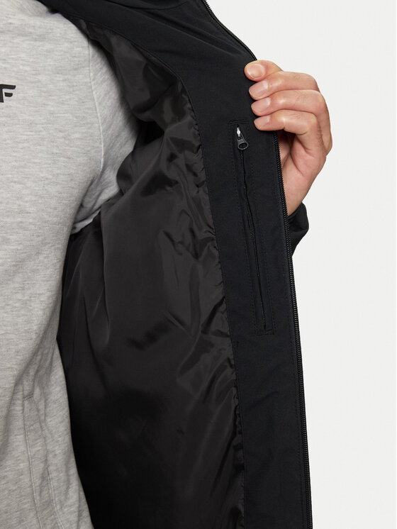 4F 4F Télikabát 4FWAW24TDJAM489 Fekete Regular Fit