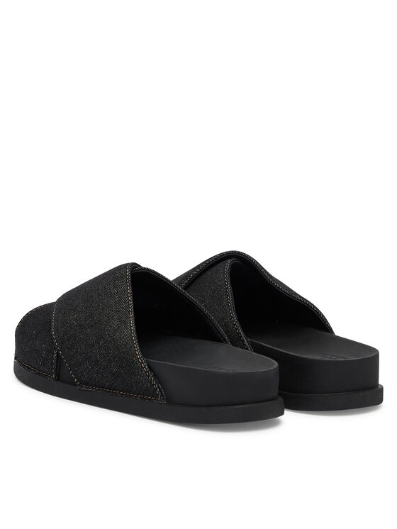 Tommy Jeans Tommy Jeans Чехли Tjw Comfort Slides Washed Denim EN0EN02898 Черен
